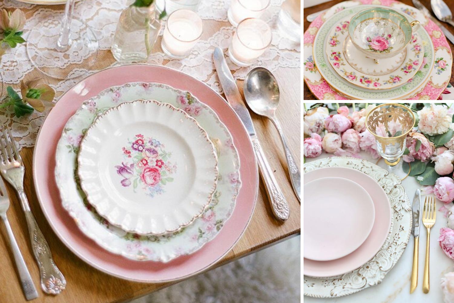 Праздничная посуда с цветочными принтами фото 