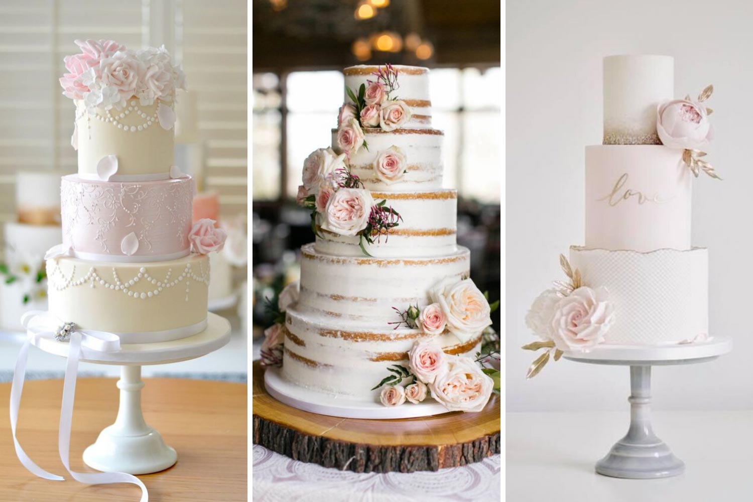 Свадебный торт в стиле шебби шик фото 