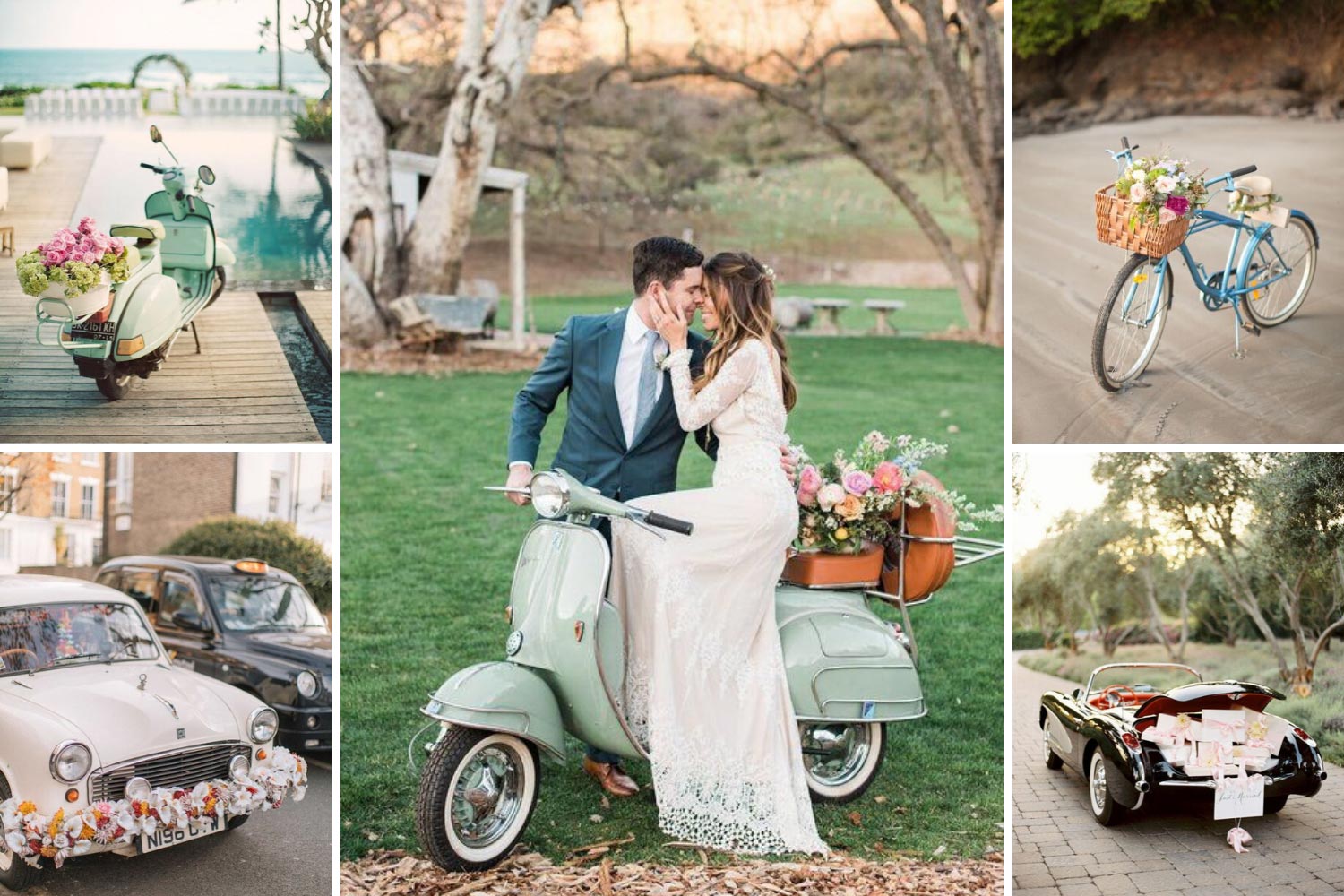 Ретро авто, велосипед на свадьбу