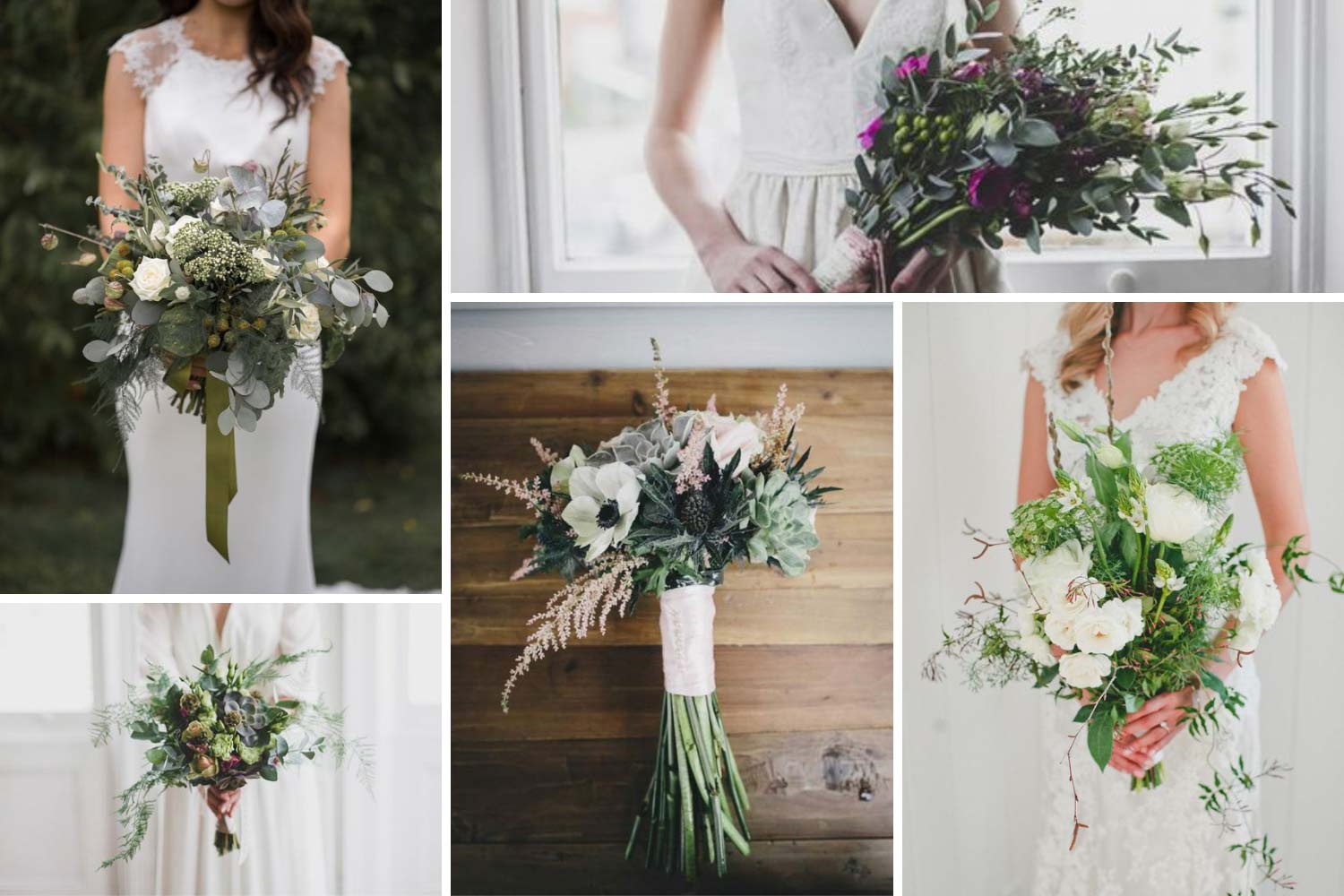 Весільний букет в скандинавському стилі фото