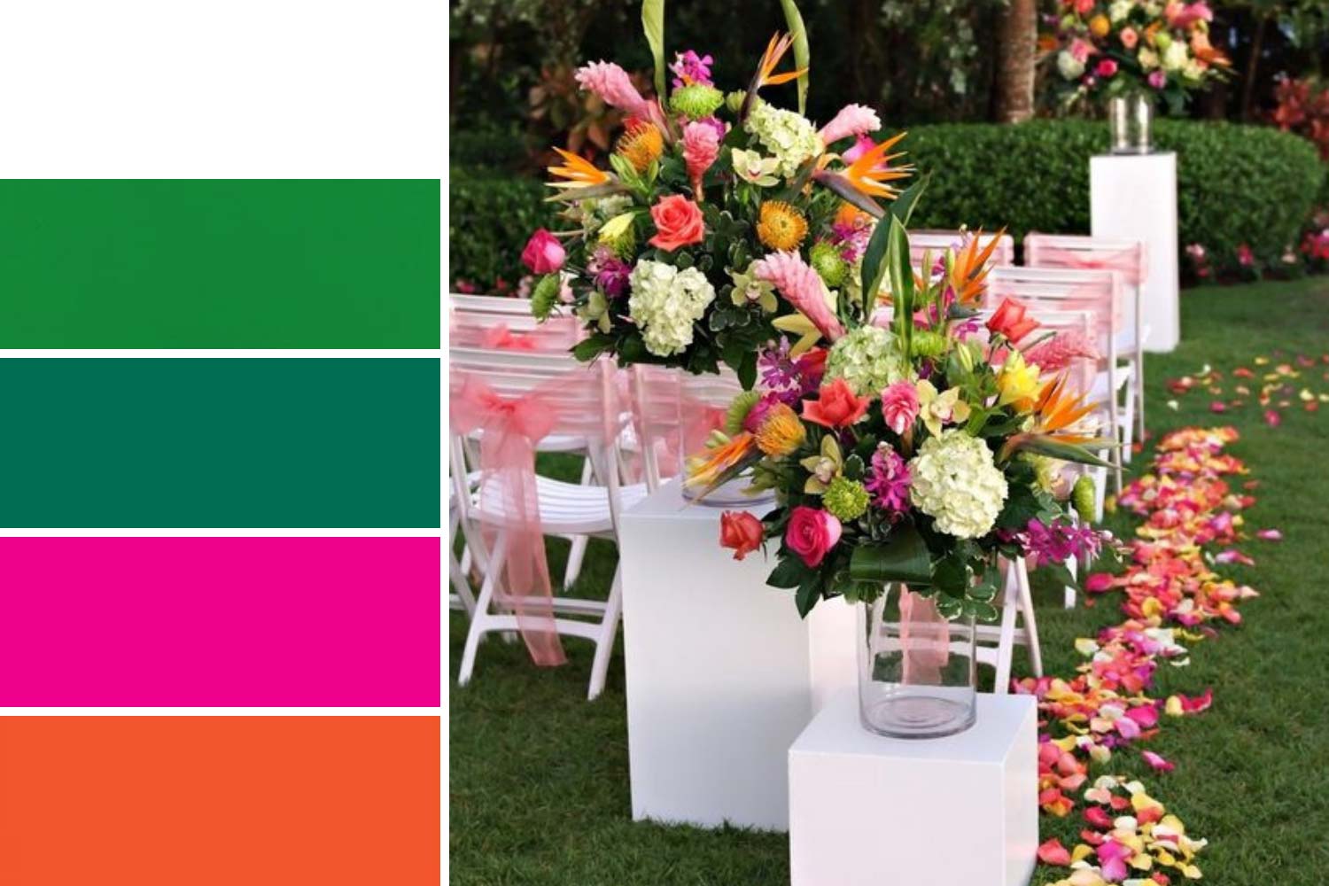 Цвета для тропической свадьбы фото 