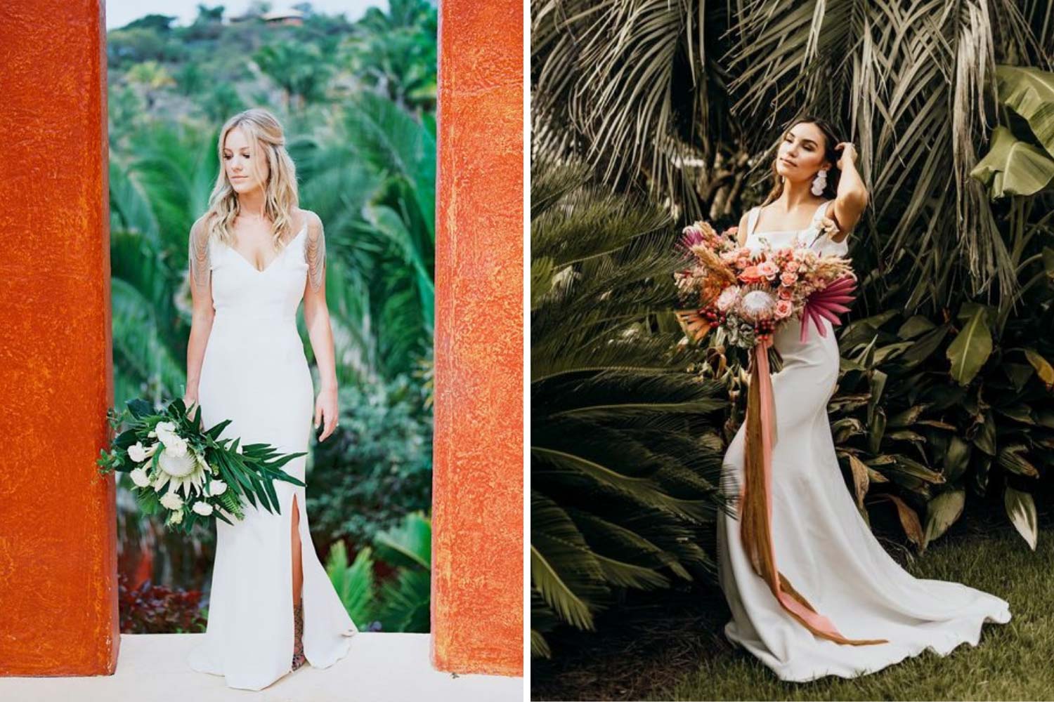 Невеста на свадьбе в стиле тропиков фото 