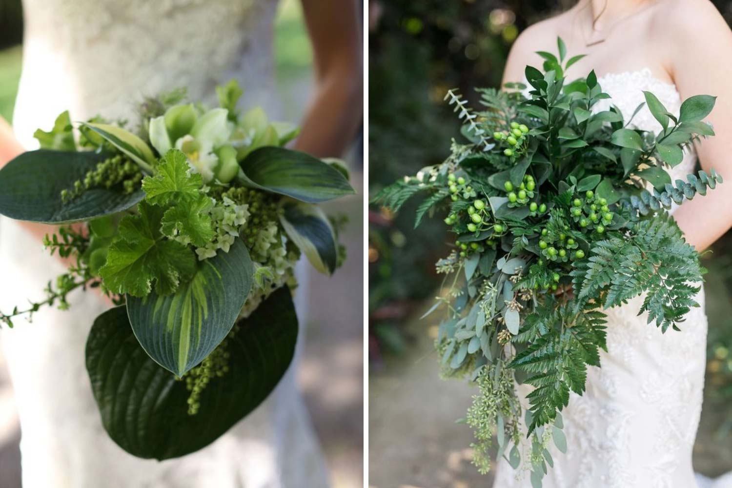Зеленый букет невесты фото 