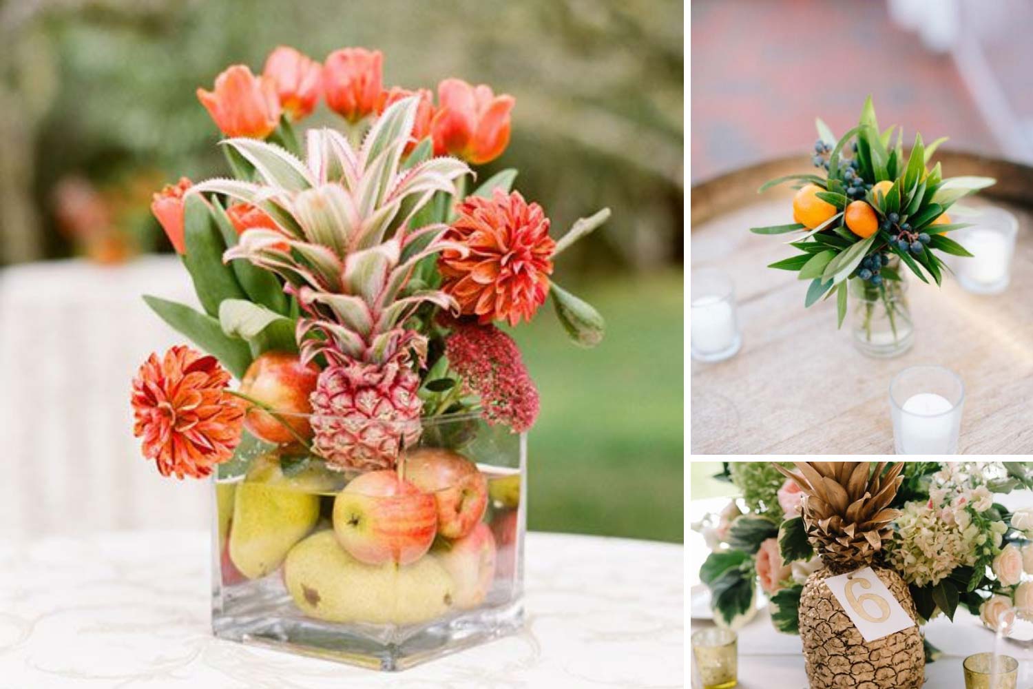 Центральные композиции из фруктов идеи  