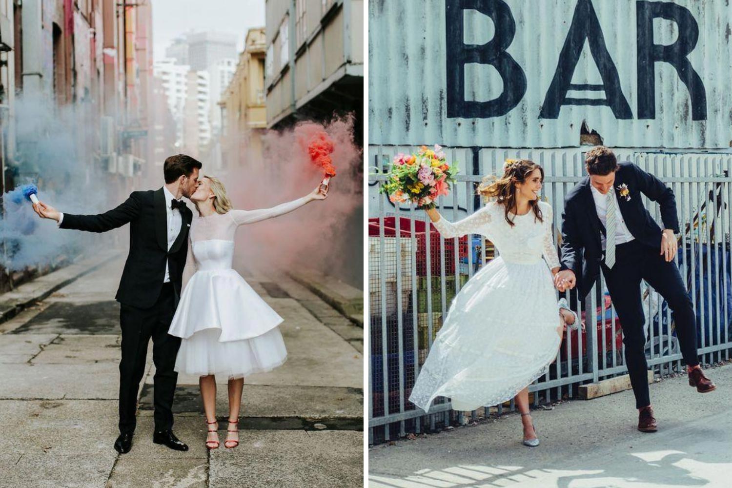 Жених и невеста на улице фото 