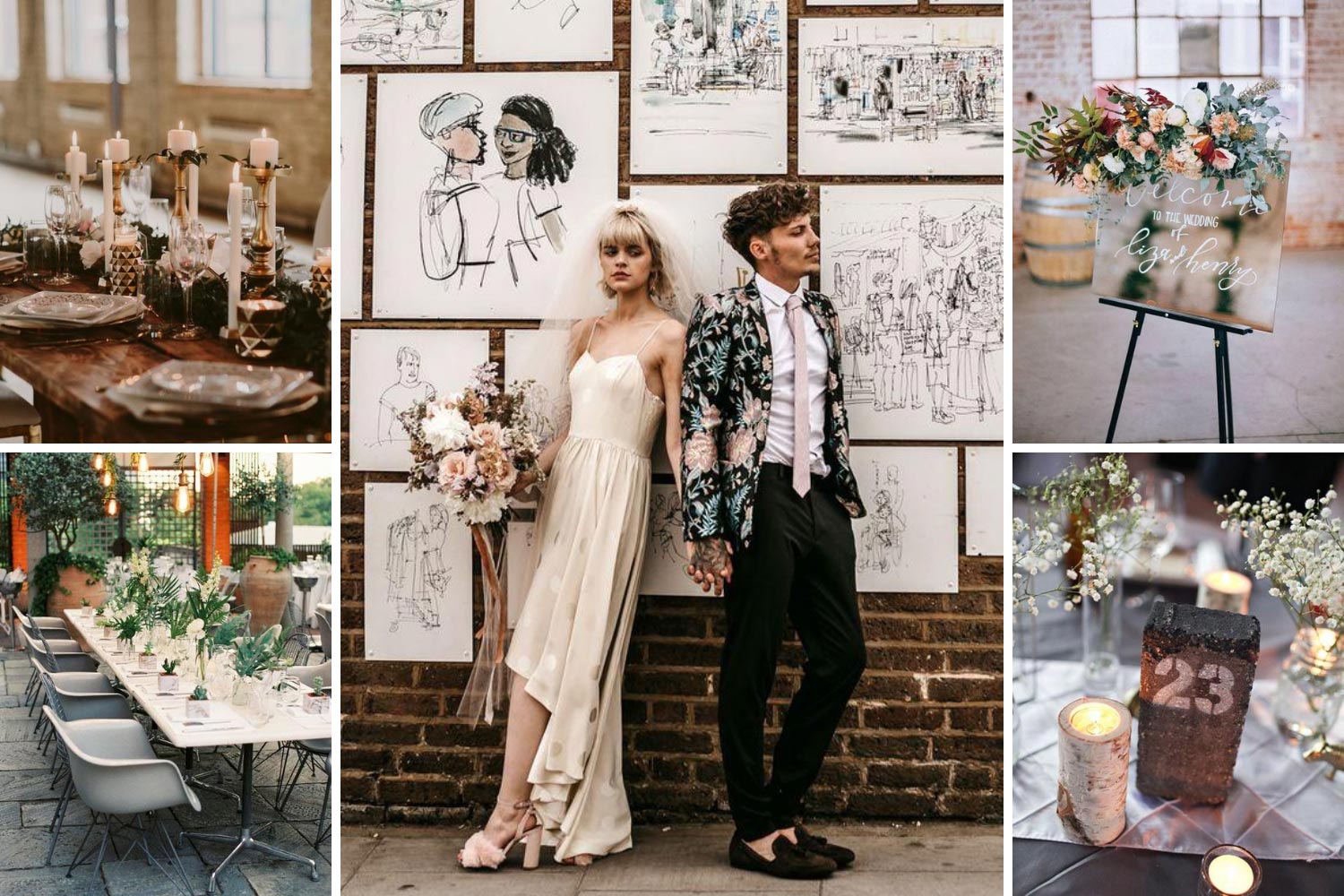 Оформление свадьбы в стиле урбан-шик