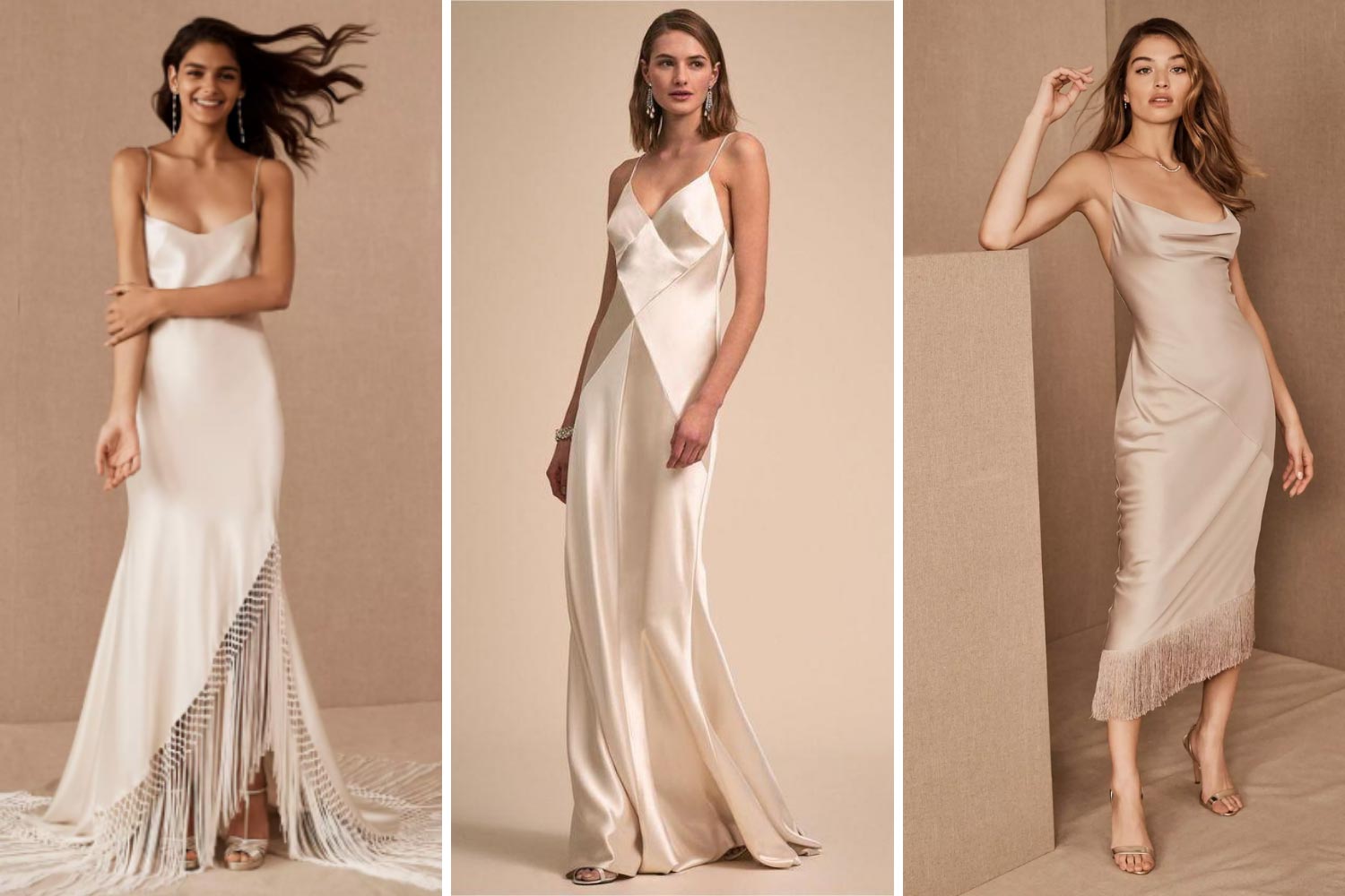 Свадебное платье-комбинация фото