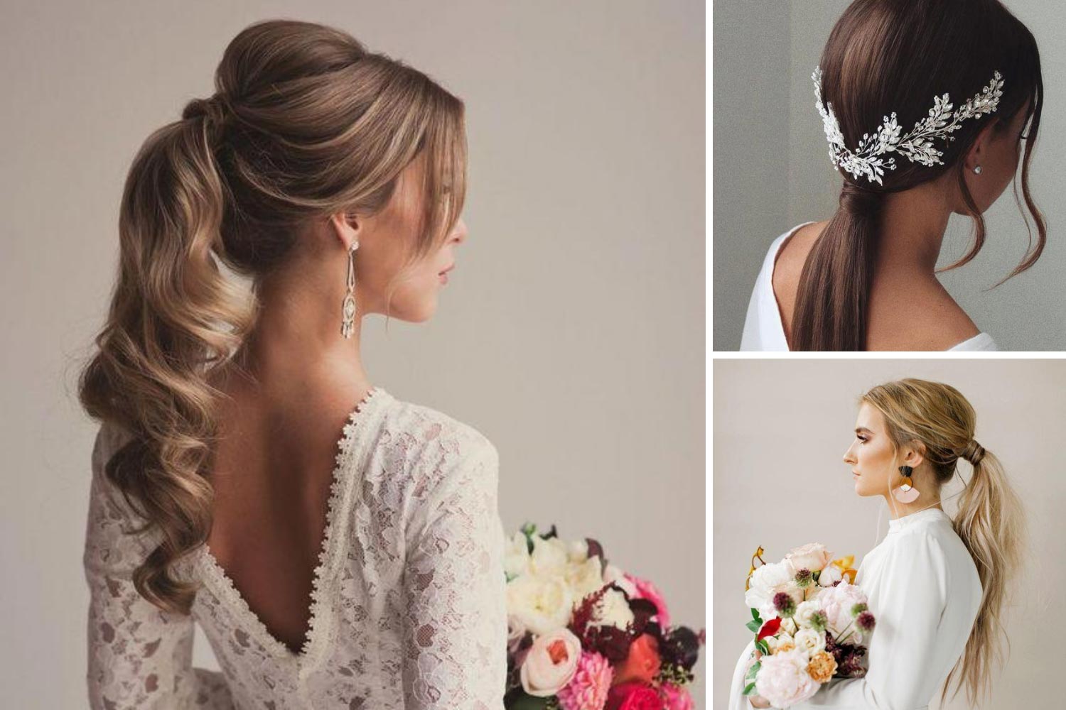 Прическа на свадьбу: хвост фото 