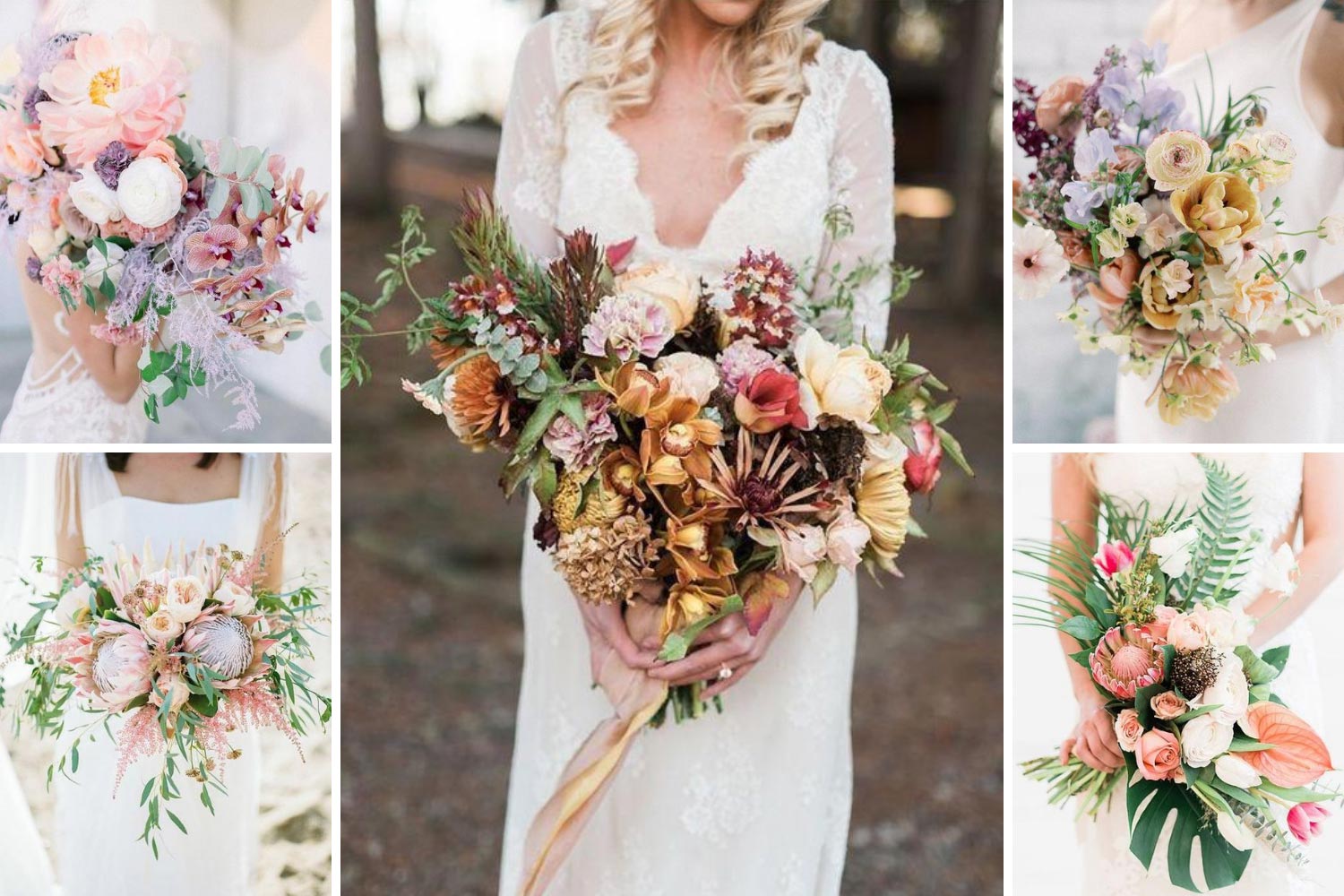 Экзотический свадебный букет фото 