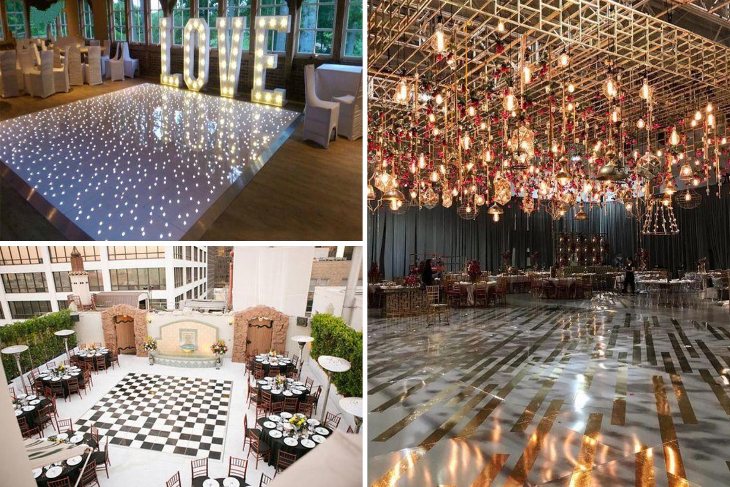 Танцевальная площадка на городской свадьбе идеи