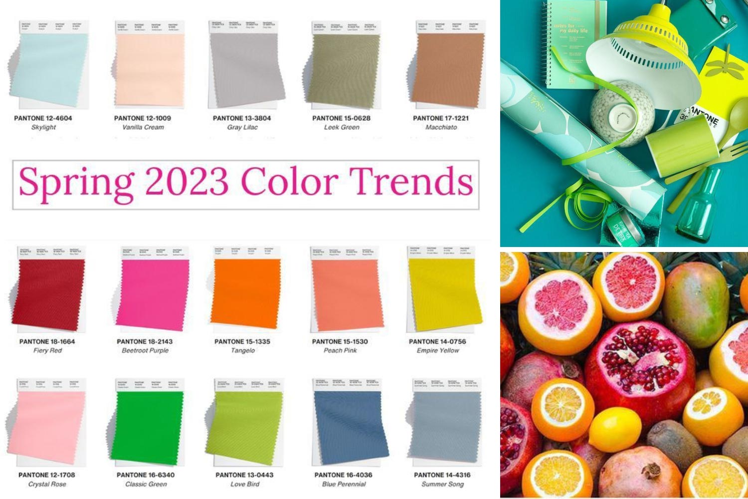 Палитра цветов Pantone New-York Spring - Summer фото