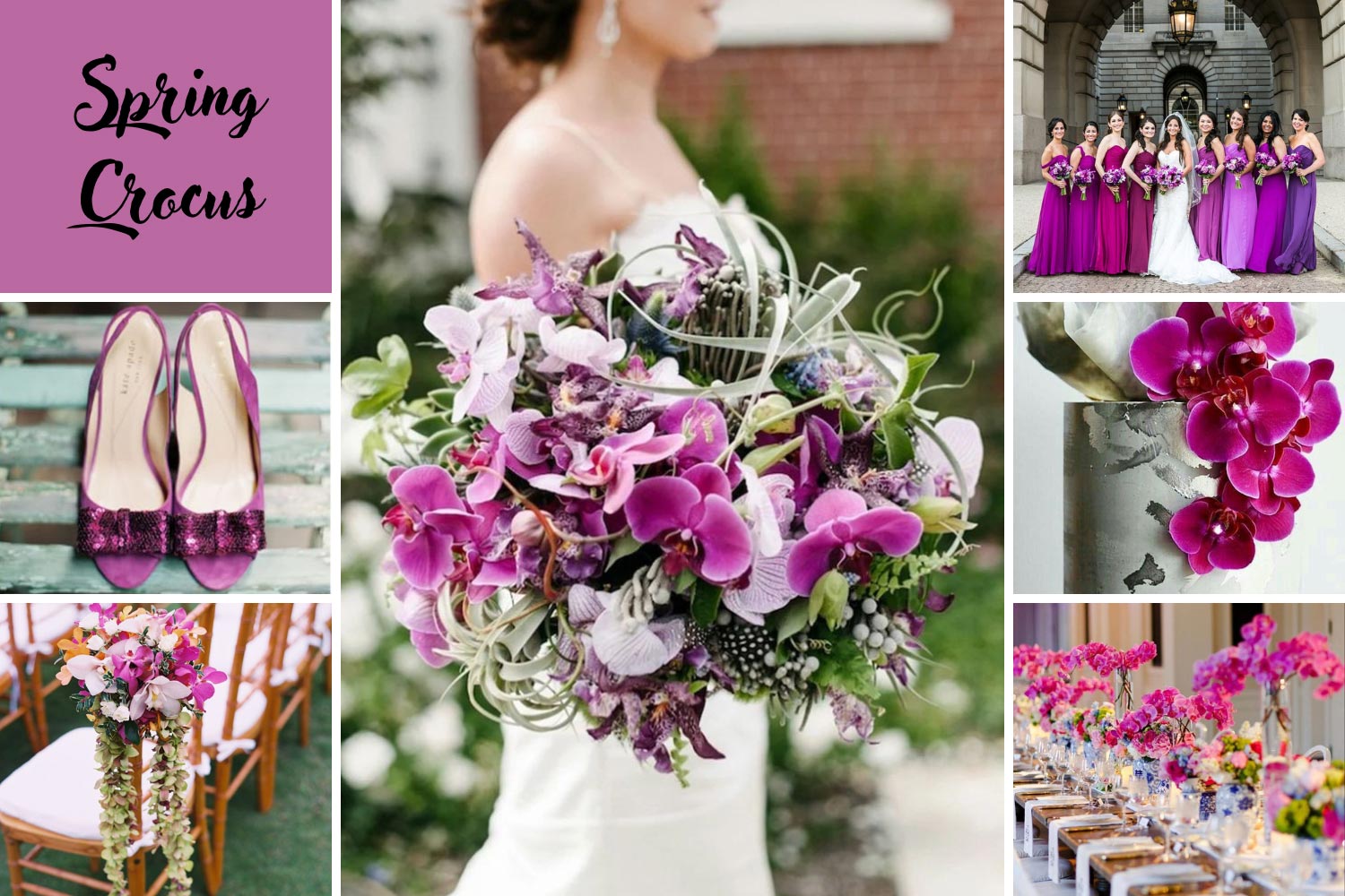 Торжество цвета крокус, фуксия идеи
