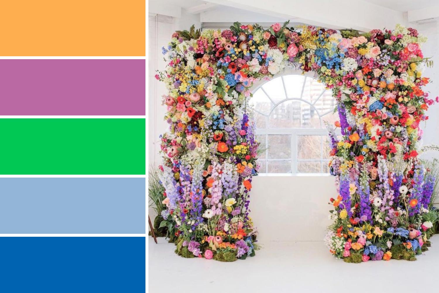 Арка для церемоний и трендовые цвета 2023 года фото