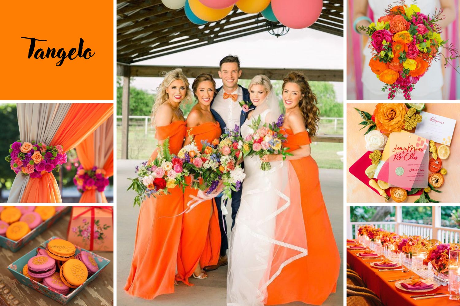 Свадьба в оранжевом цвете: идеи оформления