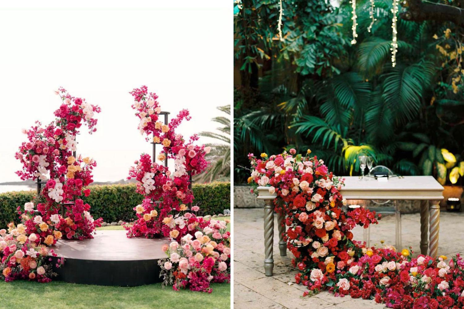 Весілля Viva Magenta, флористика фото