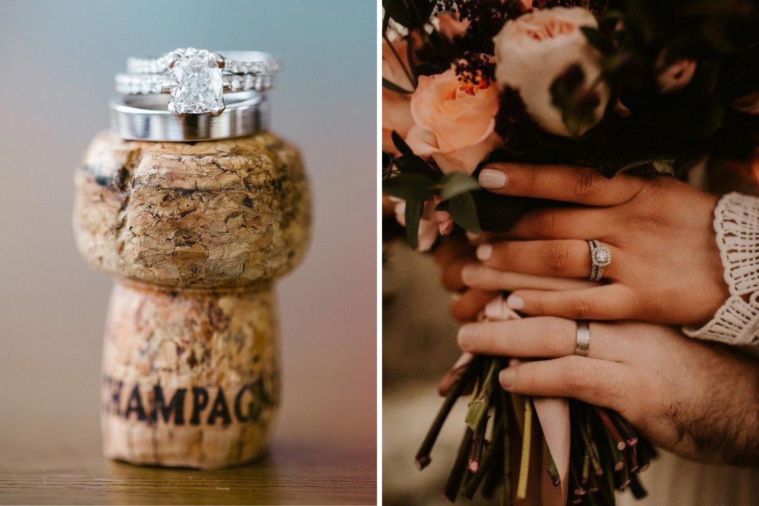 Руки наречених в день весілля, обручки фото