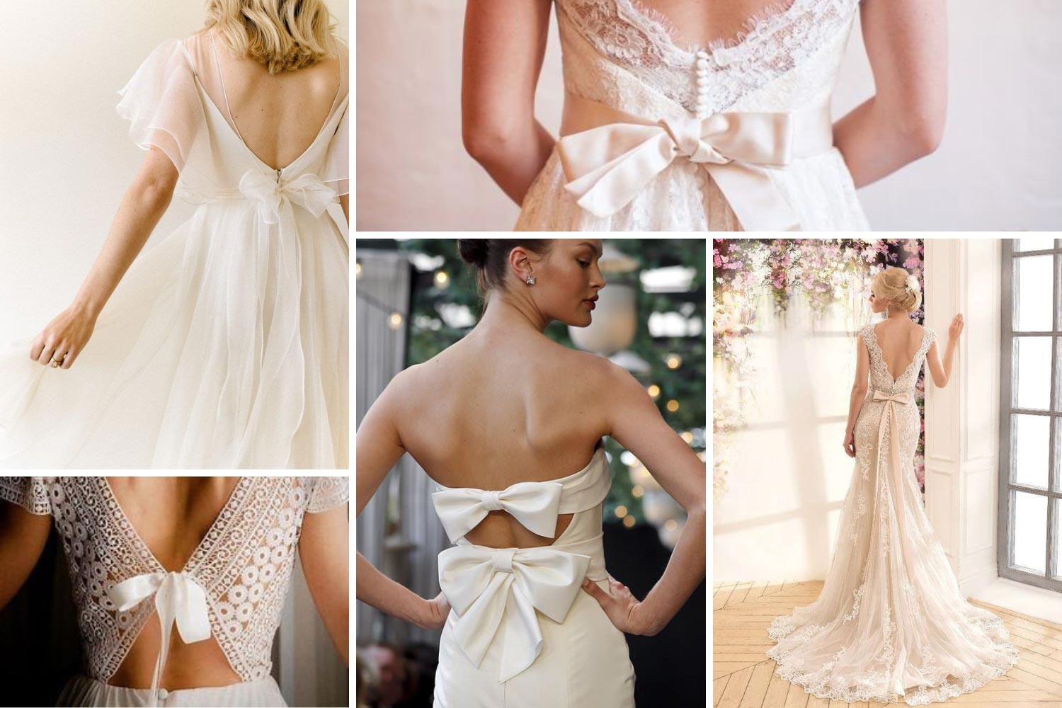 Наряд невесты с бантами фото