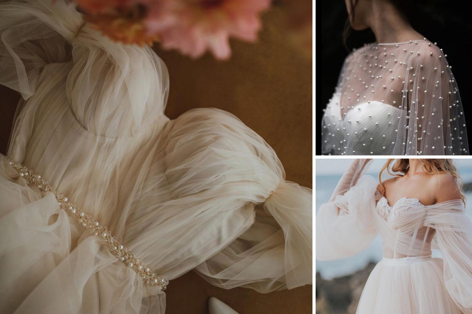 Платье невесты из тюля фото 