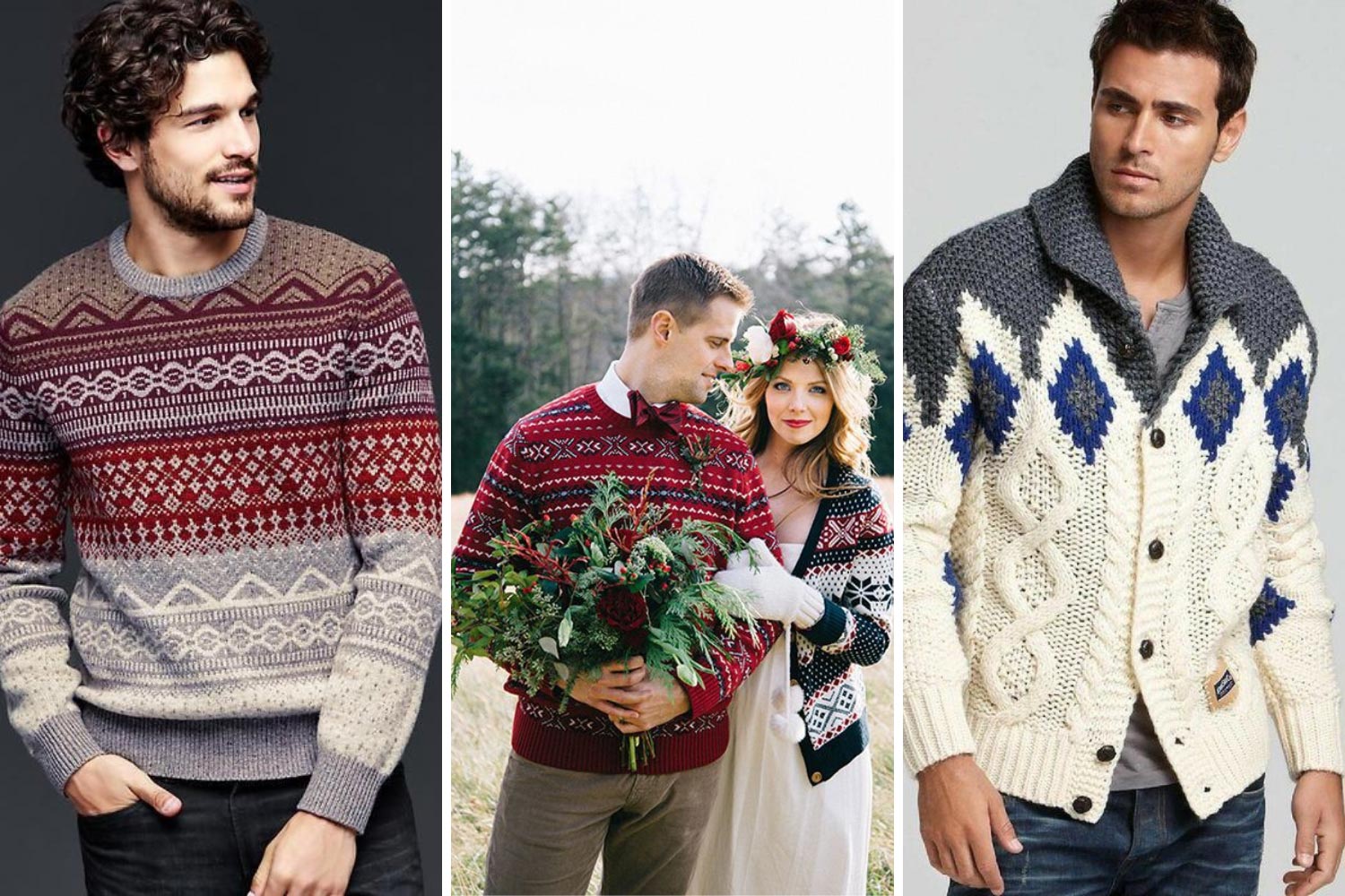 Різдвяний светр, светр з візерунками на весілля ідеї