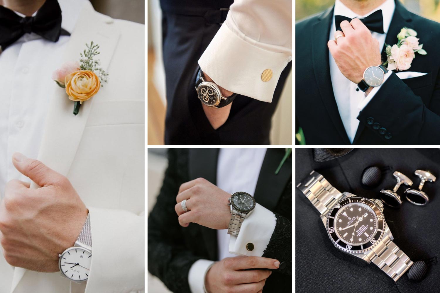 Годинник на руку: ідеї для стилю нареченого