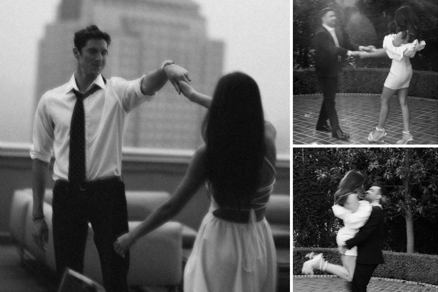 Весільні фото в русі, розмиті кадри ідеї