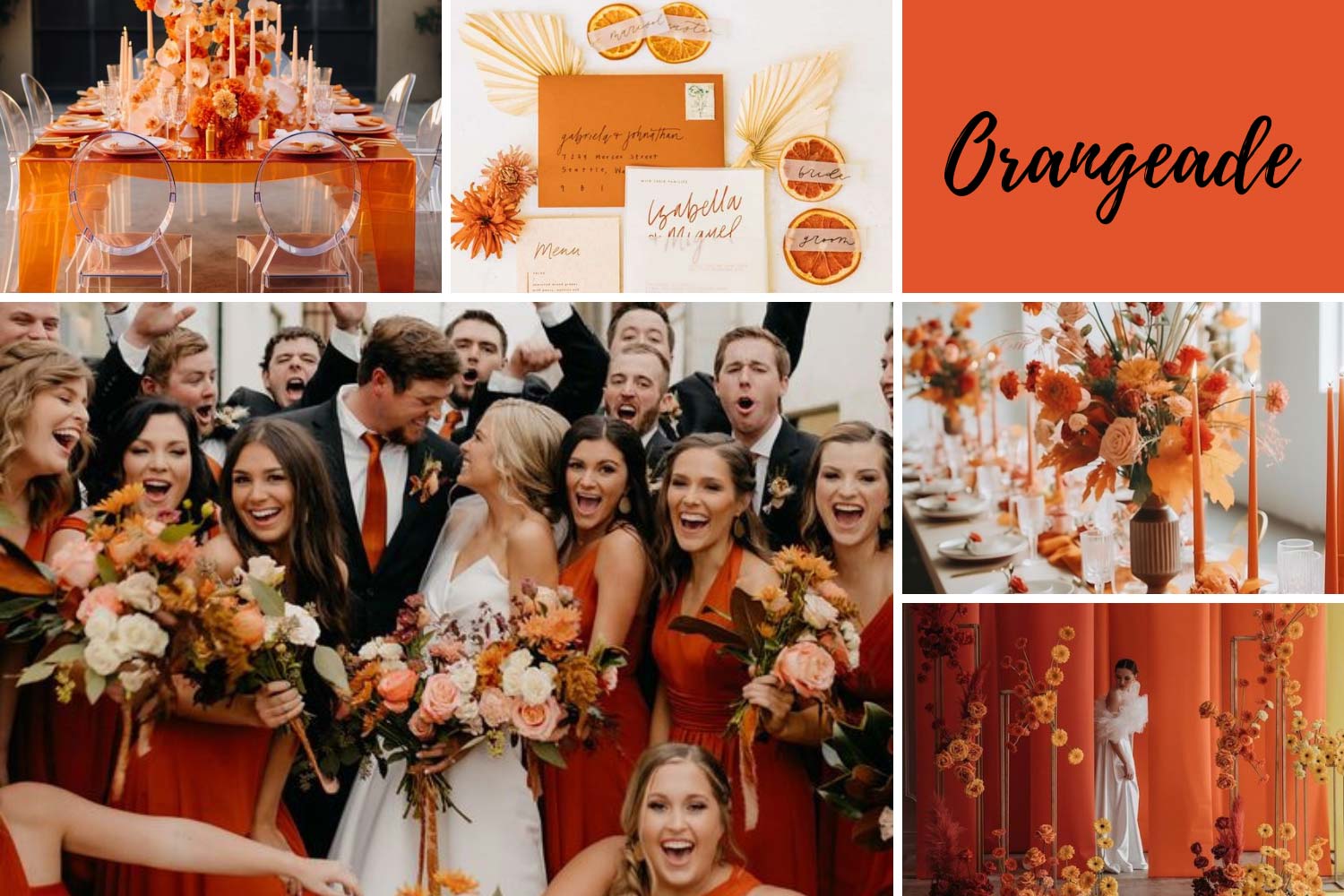 Помаранчеве весілля Orangeade ідеї