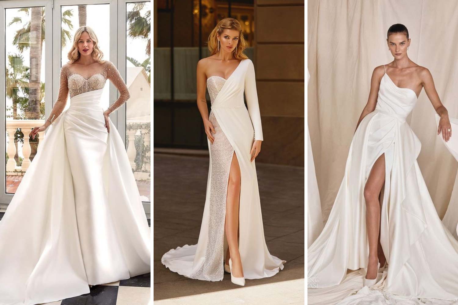 Асиметричні сукні для вінчання ідеї