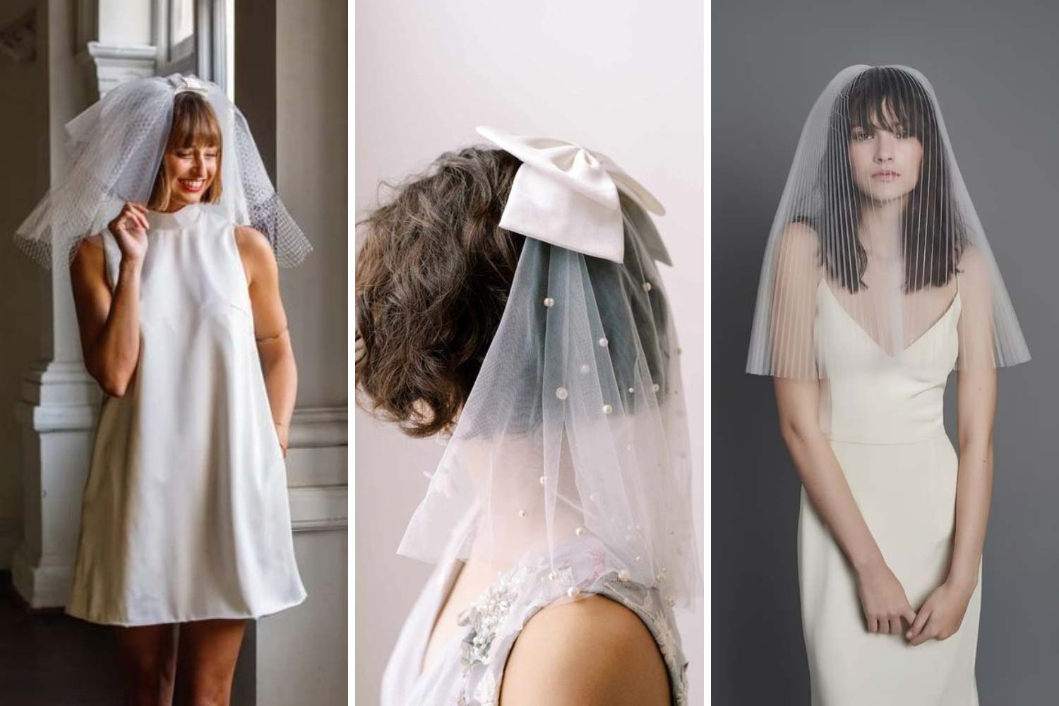 Модна коротка фата 2024 фото