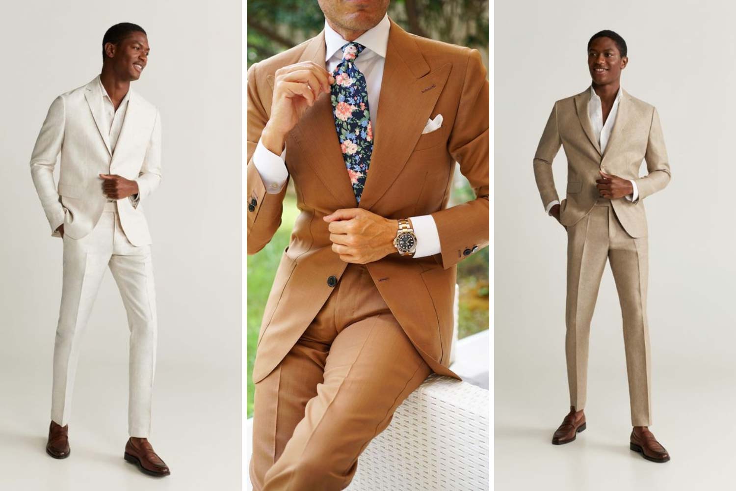 Чоловічий костюм по фігурі, приталений костюм фото