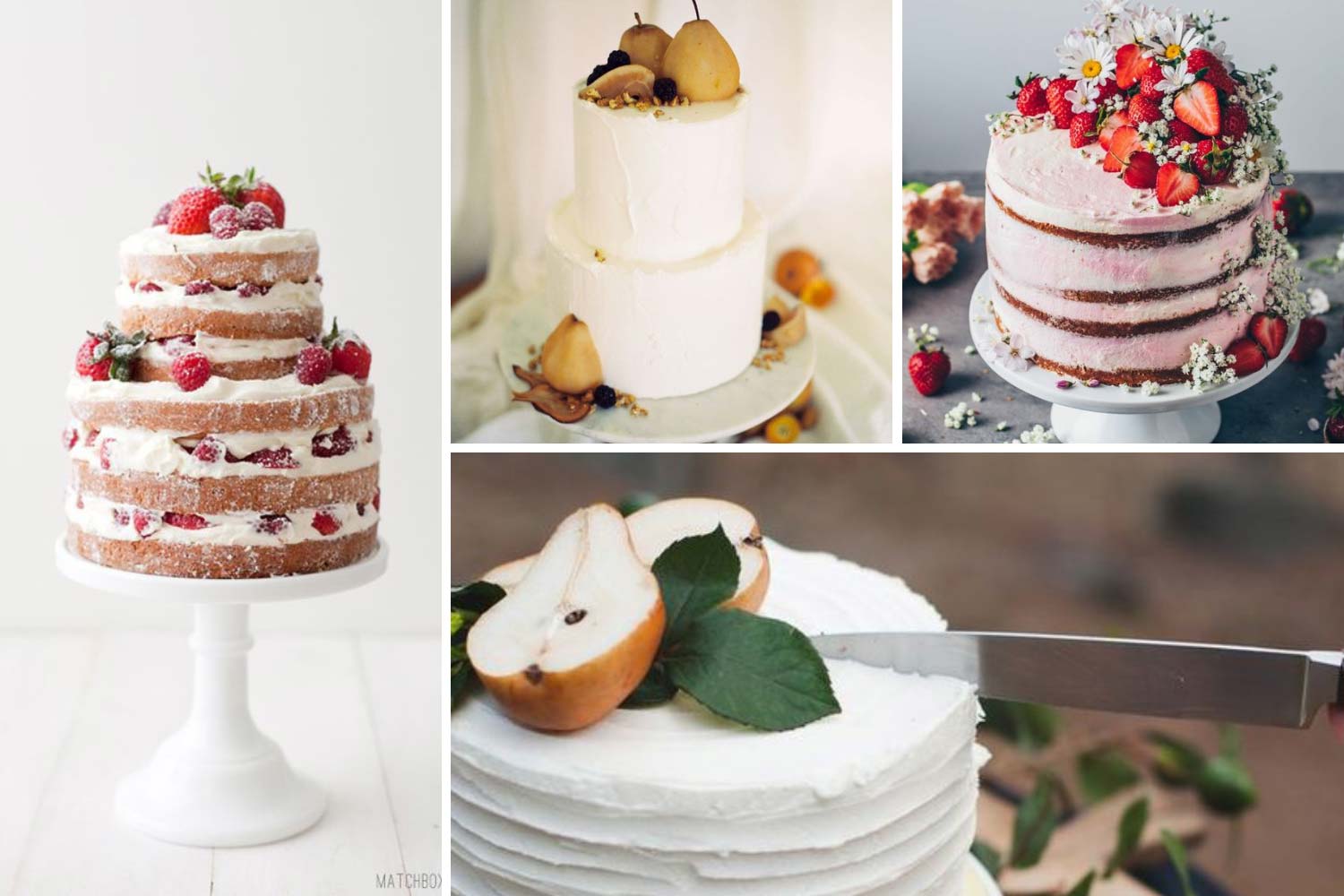 Сезонний торт із грушею, полуницею фото