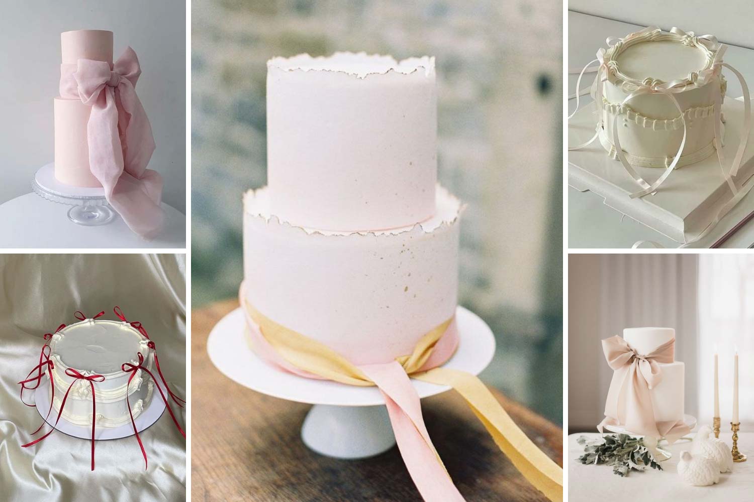 Торти з бантами, стрічками: ідеї оформлення