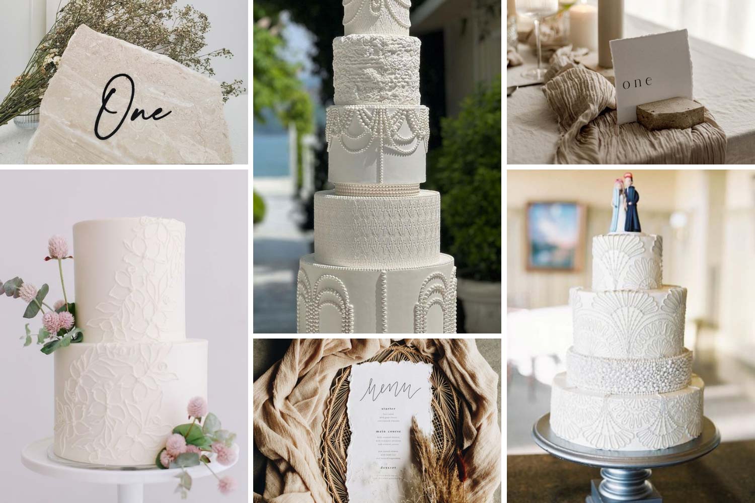 Текстурний декор на весілля, текстурний торт фото