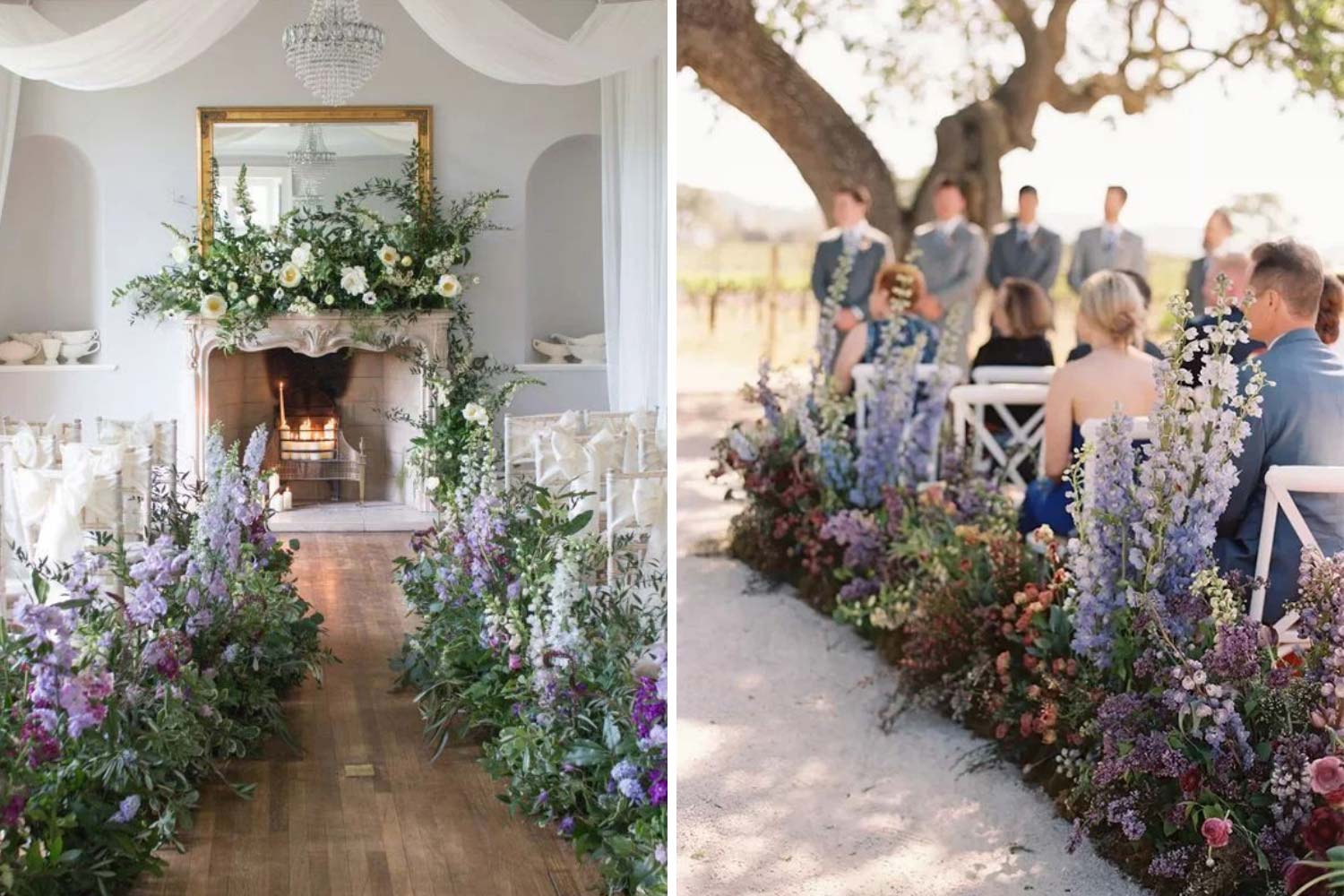 Цветочный коридор для церемонии бракосочетания 2022 фото