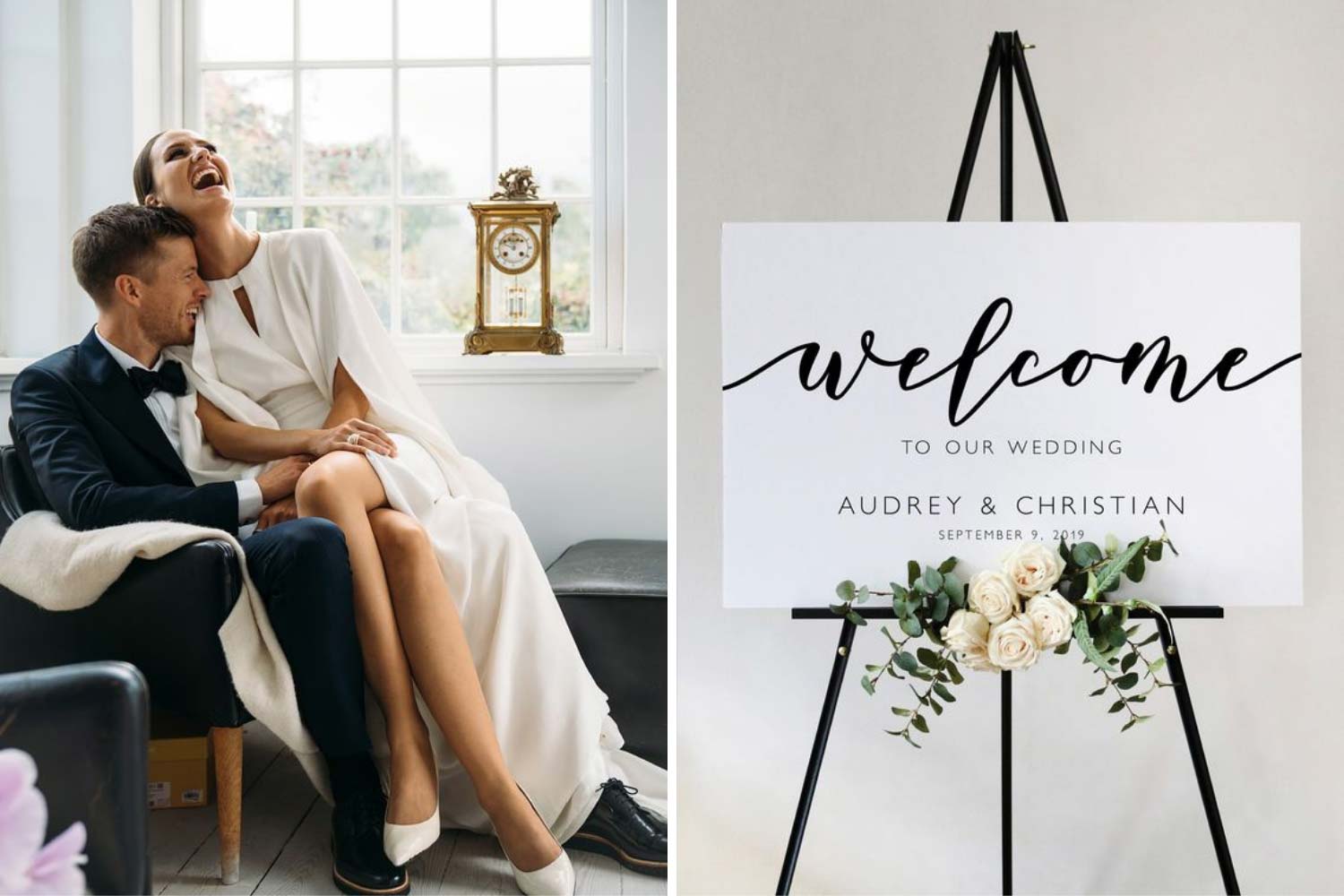 Весілля у стилі модерн, welcome board фото