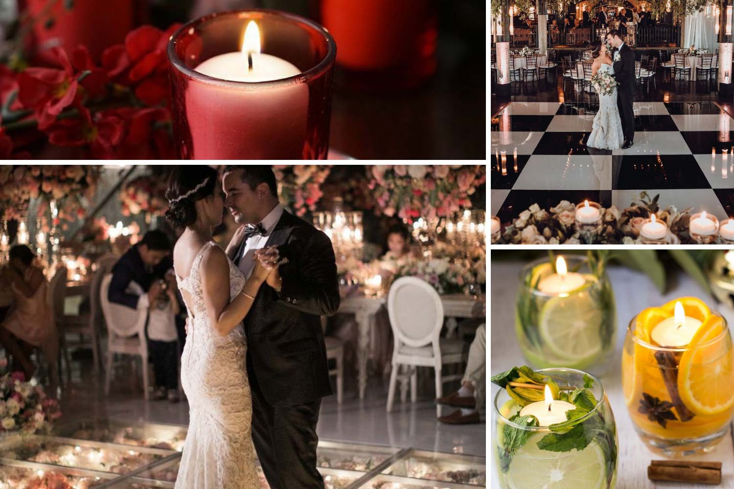 Арома-свічки на весіллі фото