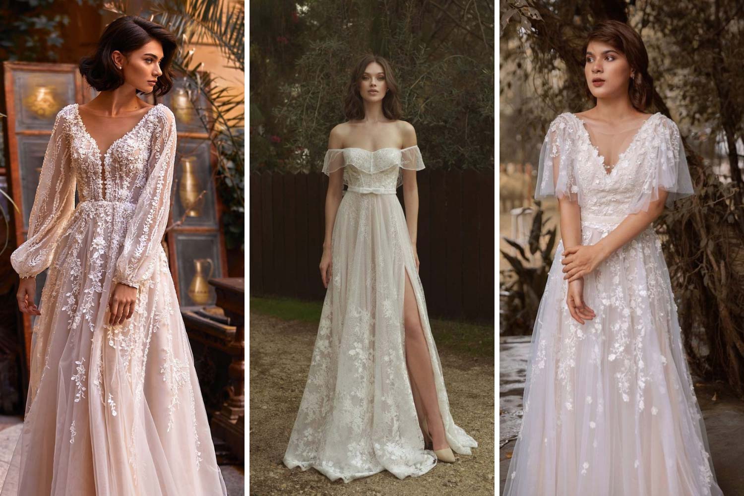 Платье невесты в винтажном стиле фото