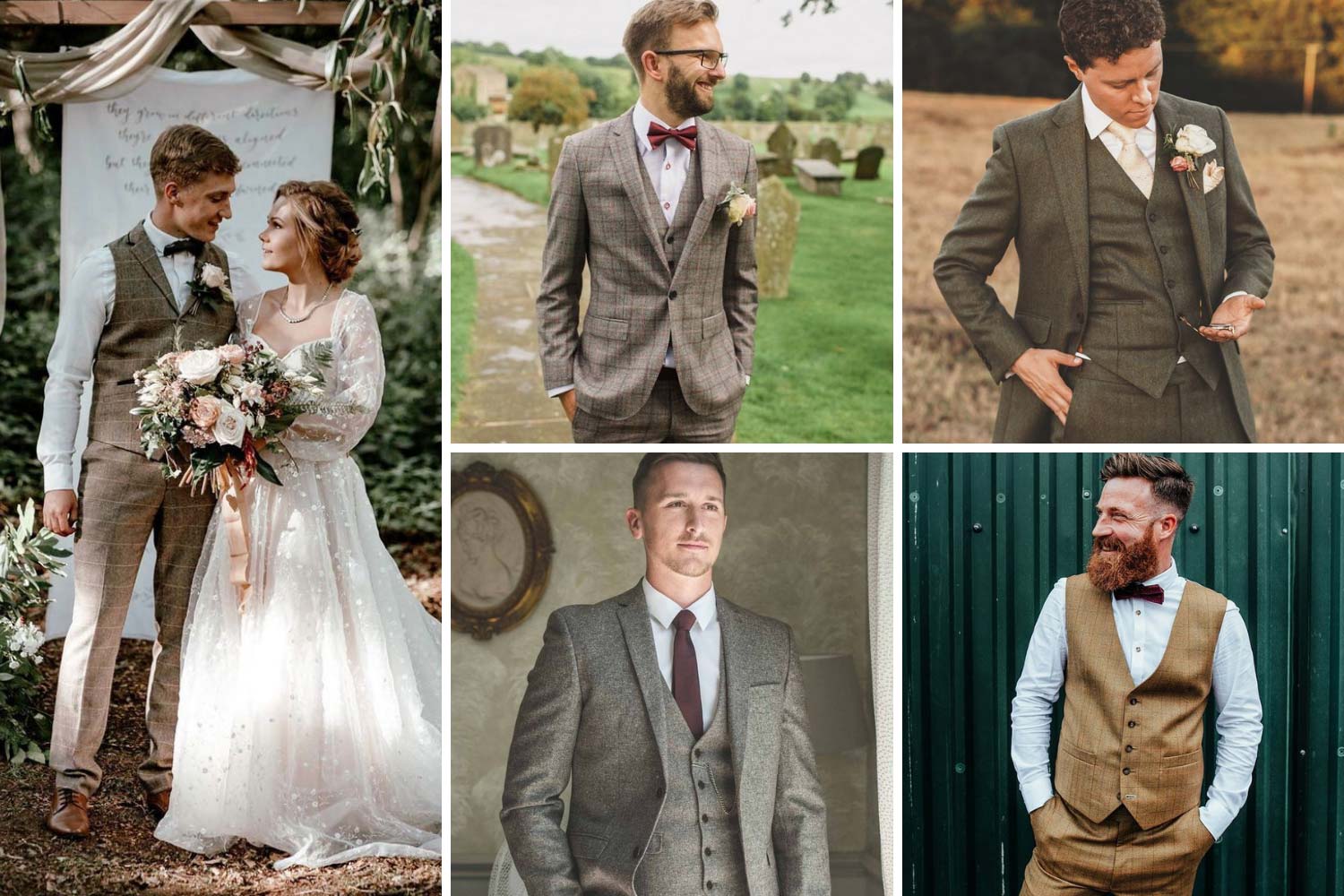 Наряд на свадьбу из твида фото