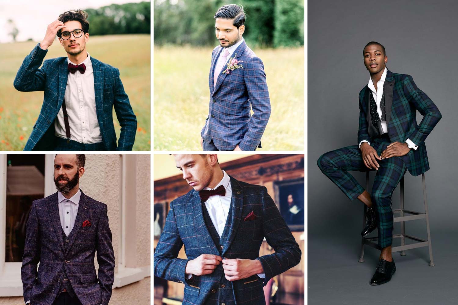 Клетчатый костюм, пиджак фото