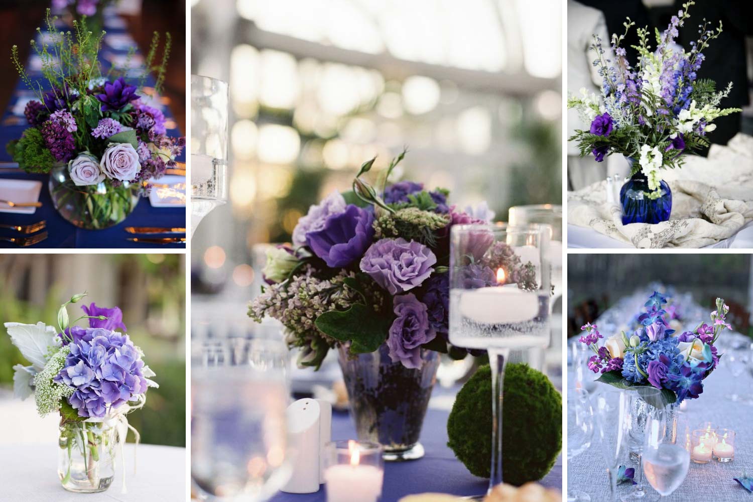 Композиції на столи гостей із квітів фото