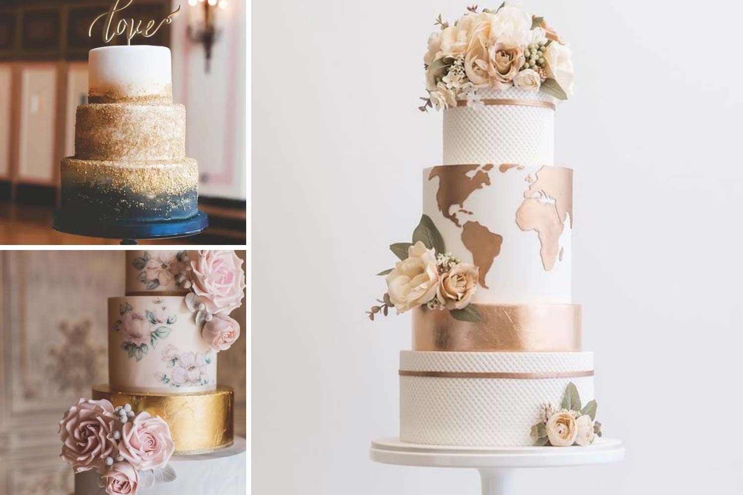 Випічка із золотим декором, з блискітками фото