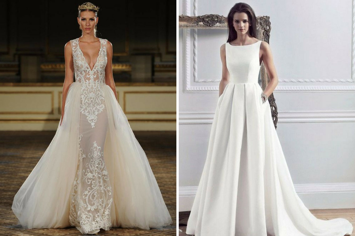 свадебное платье а силует фото