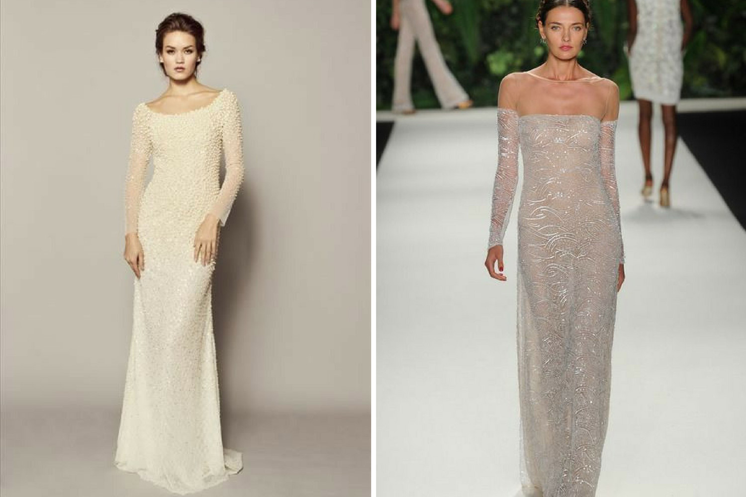 свадебное платье прямого кроя фото