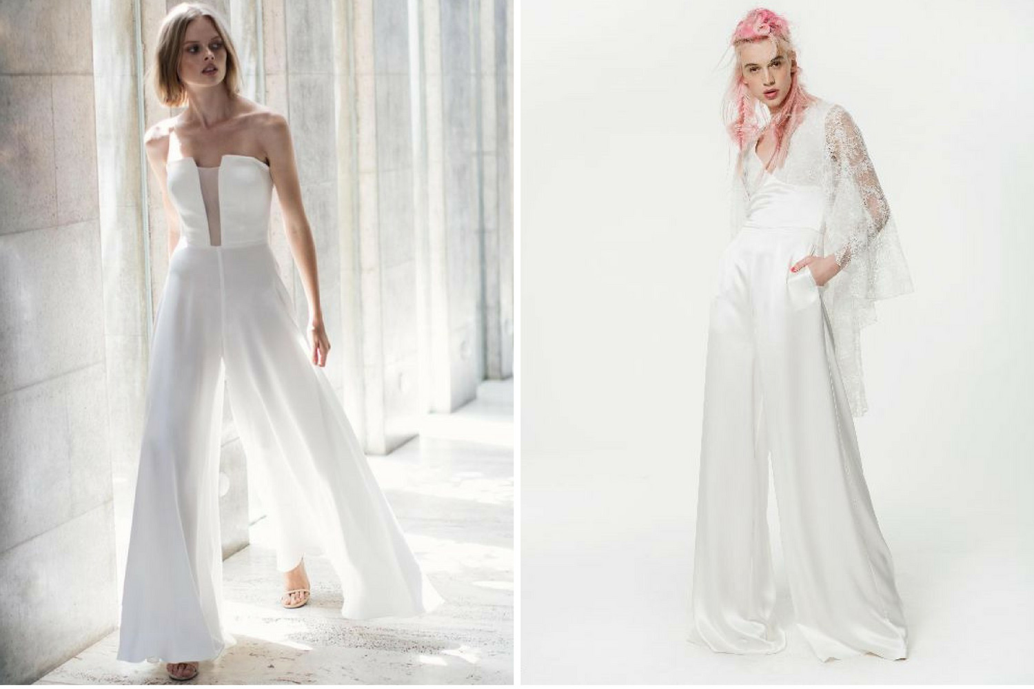 свадебный  брючный костюм фото