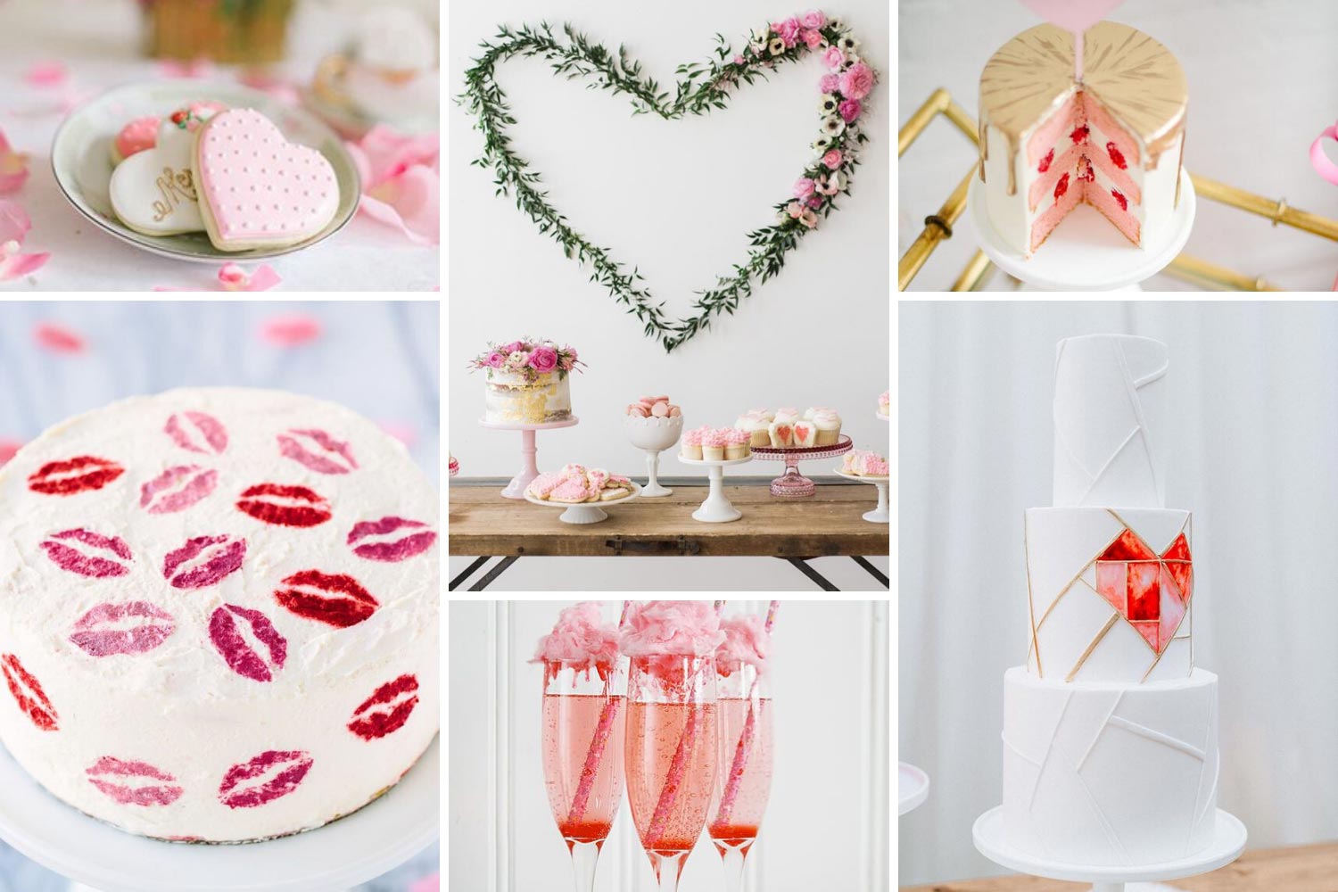 Кенді-бар до Дня Святого Валентина, солодкий стіл весілля фото