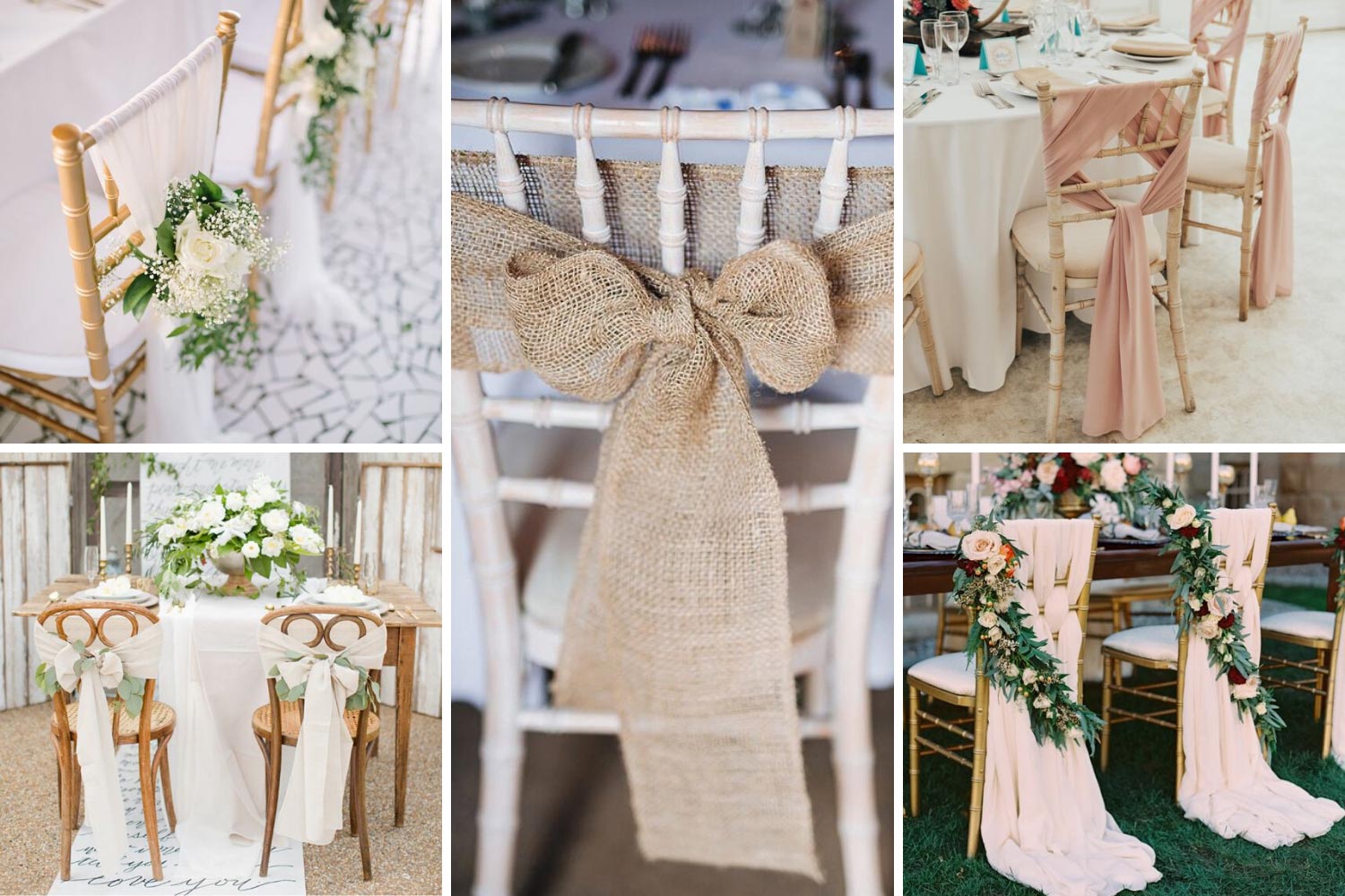 Идеи оформления стульев на свадьбу