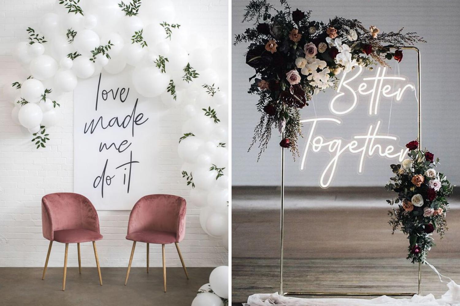 Фотозона в банкетном зале фото