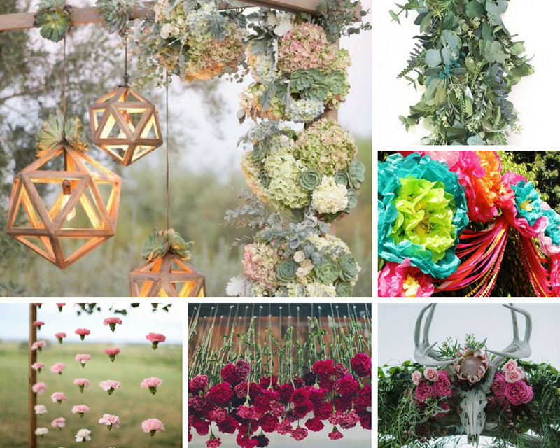 цветы украшение арки 