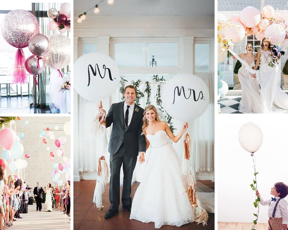 повітряні кулі на весіллі