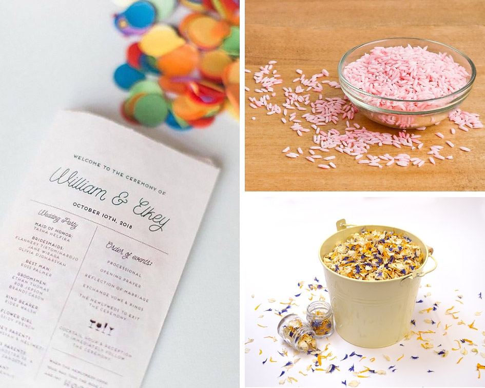 чим обсипати молодят