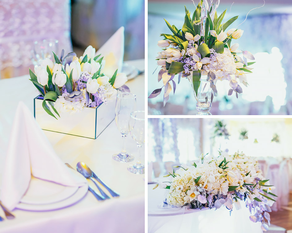 оформление свадьбы тюльпанами